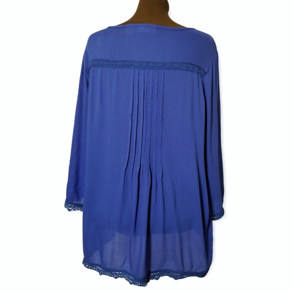 OSO Casuals Long Sleeve Blue Women's Size XL - Picture 2 of 8